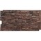 Ekena Millwork 45 3/4"W x 24 1/2"H x 1 1/4"D Canyon Ridge Stacked Stone Faux Stone Siding Panel Canyon Brown PNU24X48CNCB - alternate 1